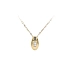 Gold Pendant with Zircon