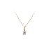 Gold Pendant with Zircons