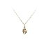 Gold Pendant with Zircons