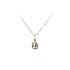 Gold Pendant with Zircons