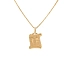 Gold Pendant Sign of the Twins