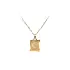 Gold Pendant Parchment Letter C