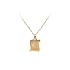 Gold Pendant Parchment Letter C