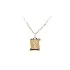 Gold Pendant Parchment Letter Y