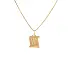 Gold Pendant Letter W