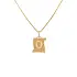 Gold Pendant Letter O