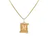 Gold Pendant Letter M