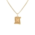 Gold Pendant Letter M