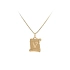 Gold Pendant Letter V