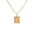 Gold Pendant Letter V