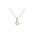 Gold Pendant Letter U