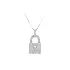 Pendant Padlock with White Gold Zicrons