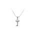 Pendant Key with White Gold Zircons