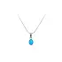 Pendant with Turquoise from White Gold