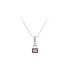 White Gold Padlock Bracelet Pendant