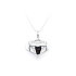 Pendant Heart of White Gold