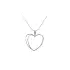 Pendant Heart with White Gold Zircons