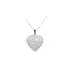 Pendant Heart with White Gold Zircons