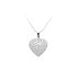 Pendant Heart with White Gold Zircons