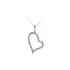 Pendant Heart with White Gold Zircons