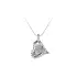 Pendant Heart with White Gold Zircons