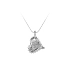 Pendant Heart with White Gold Zircons