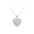 Pendant Heart with White Gold Zircons