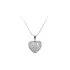 Pendant Heart with White Gold Zircons