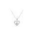 Pendant Heart with White Gold Zircons