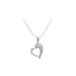 Pendant Heart with White Gold Zircons