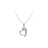 Pendant Heart with White Gold Zircons