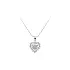 Pendant Heart with White Gold Zircons