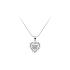 Pendant Heart with White Gold Zircons