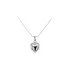 Pendant Heart of White Gold