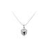 Pendant Heart of White Gold