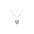 Pendant Heart with White Gold Zircons