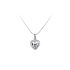 Pendant Heart of White Gold