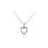 Pendant Heart of White Gold