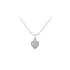 Pendant Heart of White Gold