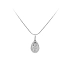 Pendant Madonna Virgin Mary of White Gold