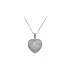 Pendant Heart with White Gold Zircons