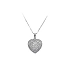 Pendant Heart with White Gold Zircons
