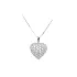 Pendant Heart with White Gold Zircons
