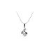 Pendant with White Gold Zircons