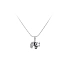 Pendant Elephant with White Gold Zircons