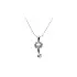Pendant Key with White Gold Zircons