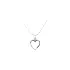 Pendant Heart of White Gold