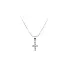 Cross with White Gold Zircons