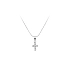 Cross with White Gold Zircons