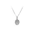 White Gold Zircon Pendant